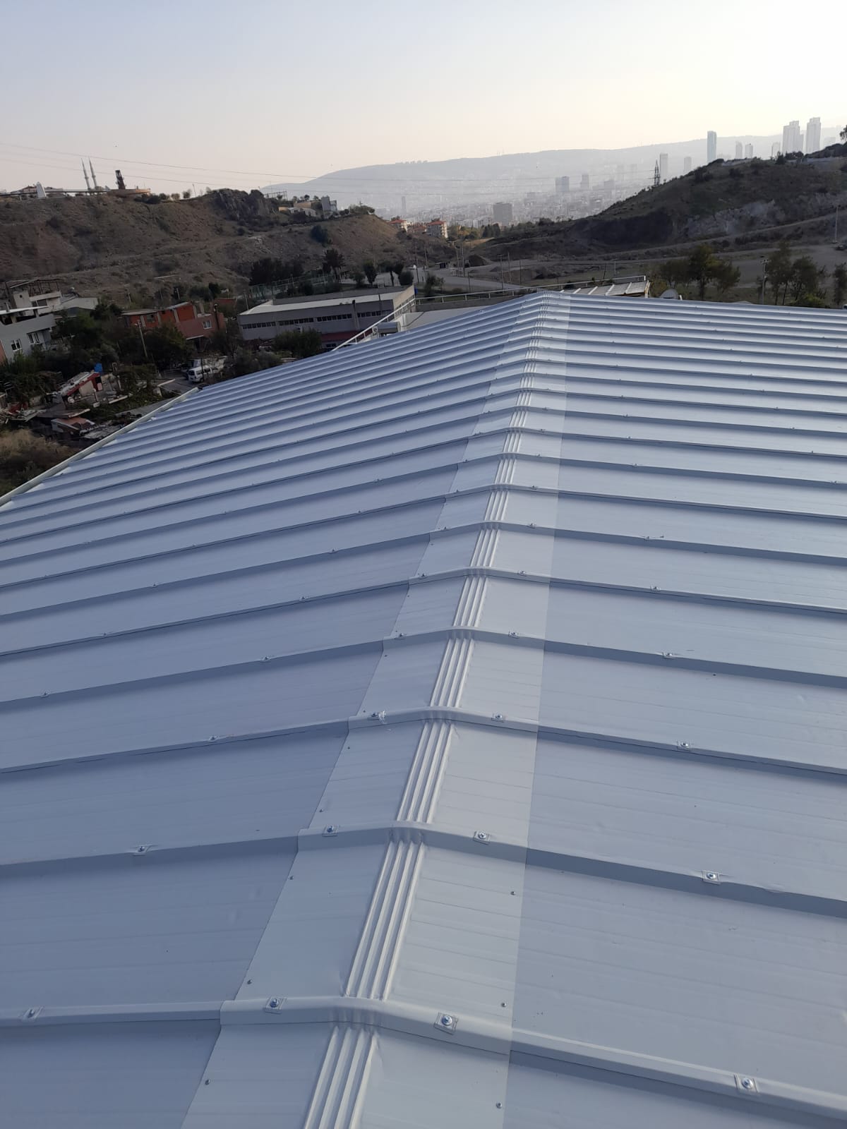 İzmir Çelik Çatı Projesi - İzmir Bornova Çelik Çatı projesi | Günsan Alüminyum