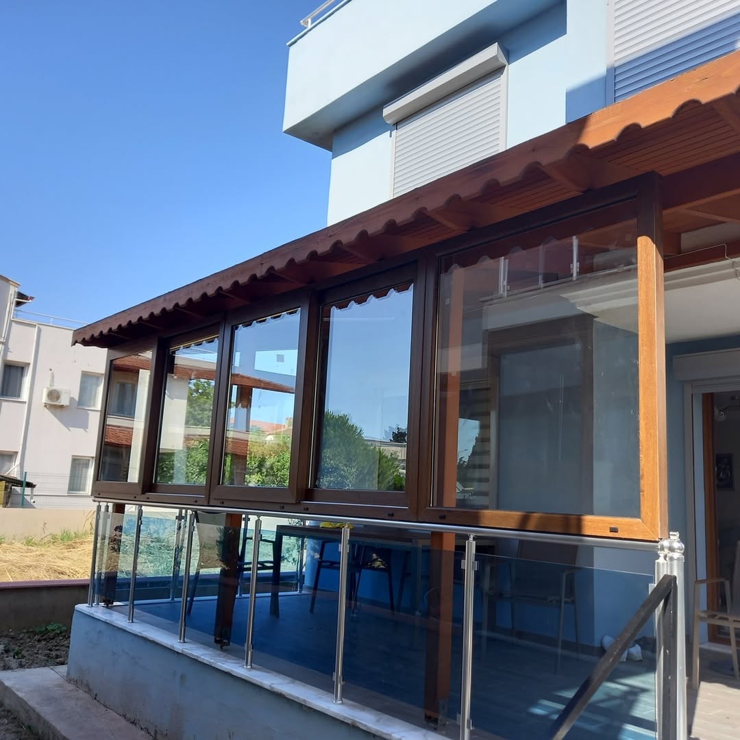 Çeşme PVC Balkon Kapatma - İzmir Bornova PVC Pencere Kapı projesi | Günsan Alüminyum
